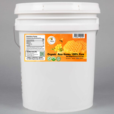 60 lb of Raw, Unfiltered, 100% Natural Honey