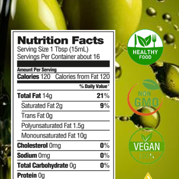 Authentic Extra Virgin Olive Oil , 16 FL OZ