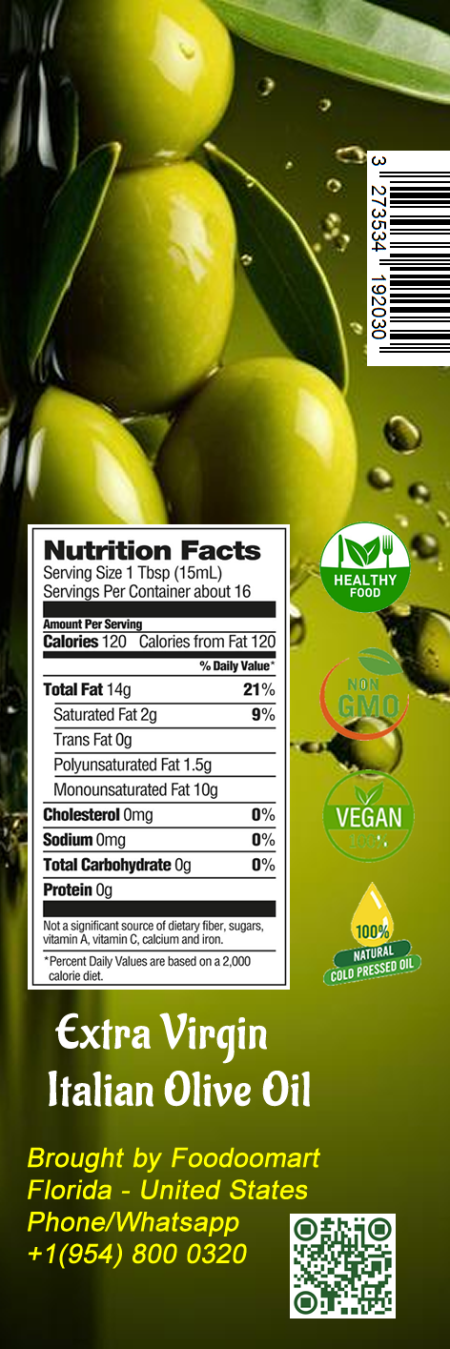 Authentic Extra Virgin Olive Oil , 16 FL OZ