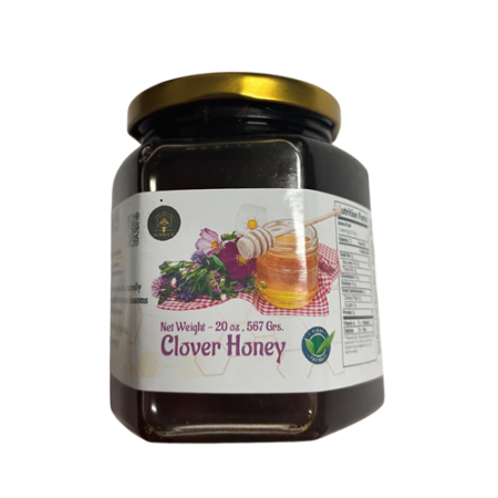  Pure Clover Honey – 12 oz Jar 100% Natural