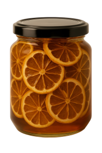 Lemon Infused Honey with Candied Lemon Slices 17oz